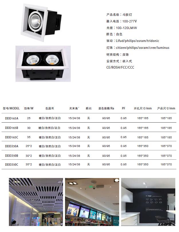 斗胆灯,格栅灯