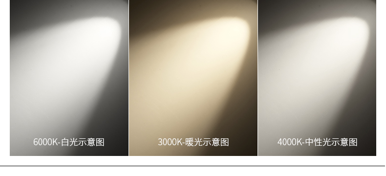 嵌入式LED格栅灯线条灯色温图